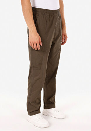 Relaxed Fit Orta Bel Geniş Paça Erkek Yeşil  Pantolon Cl1071446