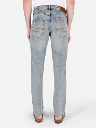 044 Karl Normal Kesim Düşük Bel Düz Paça Mavi Erkek Jean Pantolon