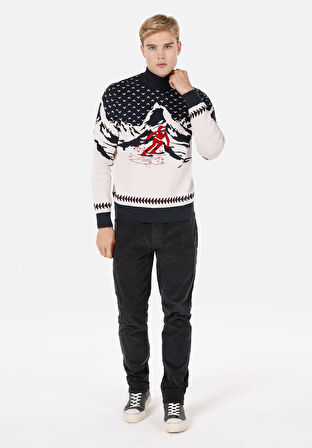 Lacivert Erkek Kazak