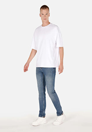 Straight Fit   Erkek Koyu İndigo Jean Pantolon