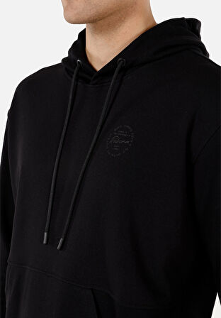 Comfort Fit   Erkek Siyah Sweatshirt