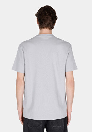 Comfort Fit Yuvarlak Yaka Düz Erkek Mavi Kısa Kol Tişört Cl1072066