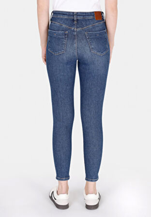Skinny Fit   Kadın İndigo Jean Pantolon