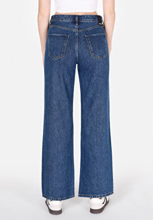 Regular Fit   Kadın İndigo Jean Pantolon