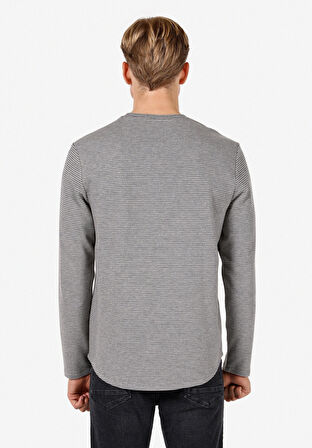 Gri Erkek Tshirt U.kol