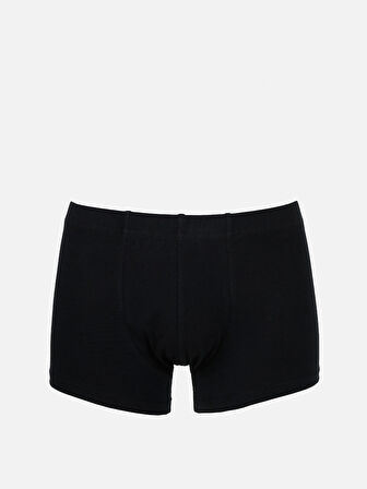 Modern Fit Düz Erkek Siyah Boxer Cl1072433