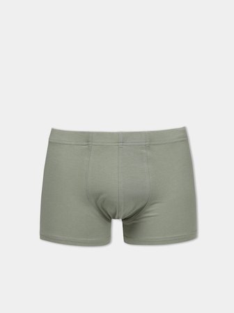 Modern Fit Düz Erkek Yeşil Boxer
