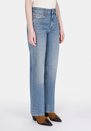 880 Elısa Straight Fit   Kadın Koyu Mavi Jean Pantolon Cl1072460