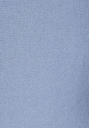 Regular Fit Shirt Neck Düz Erkek Mavi Kısa Kol Gömlek