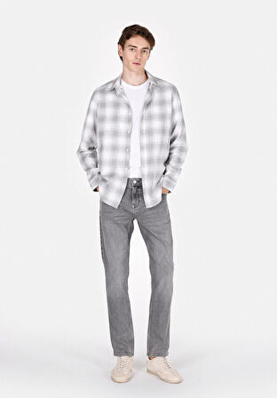 Straight Fit Düşük Bel Düz Paça Erkek Siyah Jean Pantolon