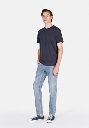 044 Karl Straight Fit Düşük Bel Düz Paça Erkek Mavi Jean Pantolon Cl1072980