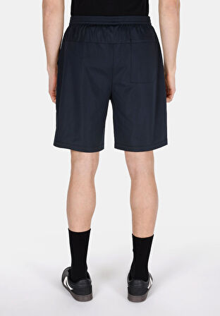 Regular Fit Orta Bel Düz Erkek Siyah Şort