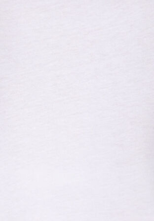 Comfort Fit Yuvarlak Yaka Baskılı Kadın Beyaz Kısa Kol Tişört