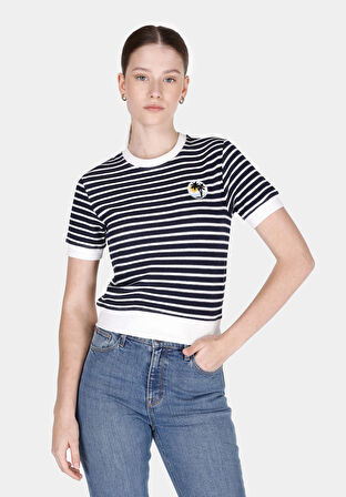 Slim Fit   Kadın Beyaz  Tişört Cl1073196