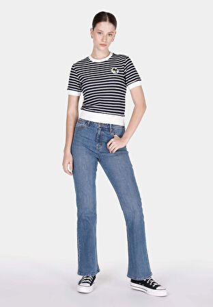 Slim Fit   Kadın Beyaz  Tişört Cl1073196