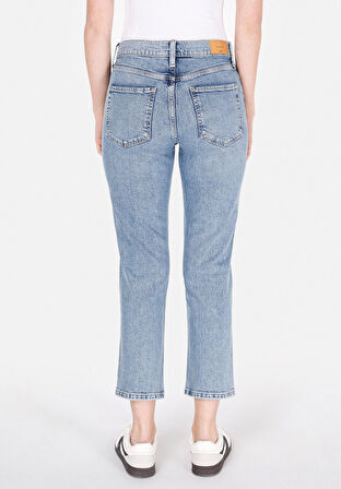 891 Maya Slim Fit   Kadın Mavi Jean Pantolon Cl1073213