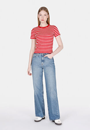 970 Berry Regular Fit   Kadın Denim Jean Pantolon Cl1073218