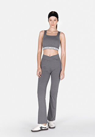 Slim Fit   Kadın Antrasit Tayt