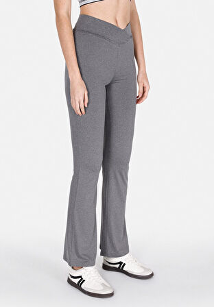 Slim Fit   Kadın Antrasit Tayt