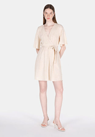 Regular Fit  Kadın Bej  Elbise Cl1073347