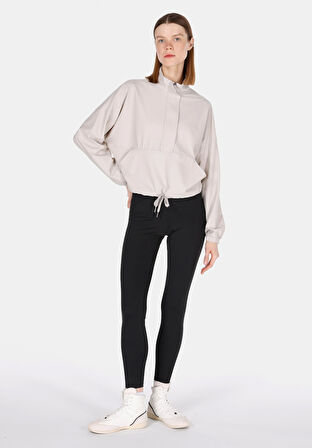 Slim Fit   Kadın Siyah Tayt
