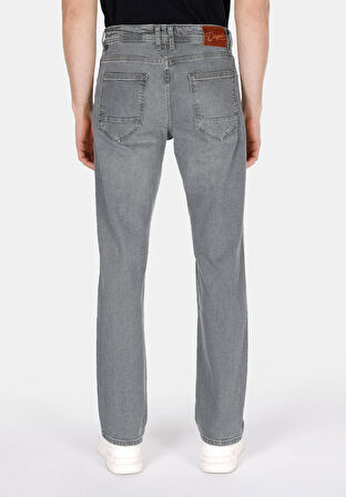 045 Davıd Regular Fit Orta Bel Düz Paça Erkek Siyah Jean Pantolon Cl1073397
