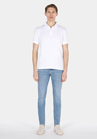 041 Danny Slim Fit Düşük Bel Dar Paça Erkek Mavi Jean Pantolon Cl1073409