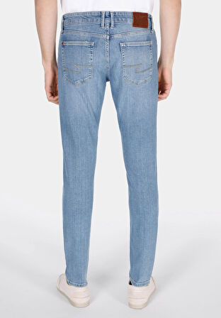 041 Danny Slim Fit Düşük Bel Dar Paça Erkek Mavi Jean Pantolon Cl1073409