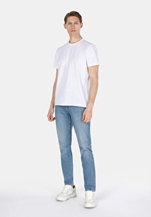 Straight Fit Düşük Bel Düz Paça Erkek Denim Jean Pantolon