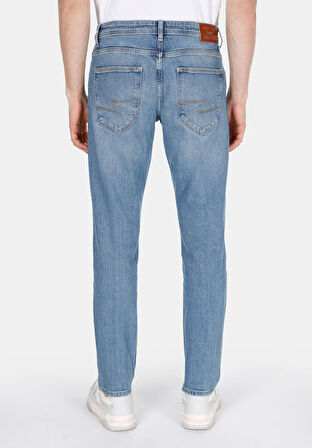 Straight Fit Düşük Bel Düz Paça Erkek Denim Jean Pantolon