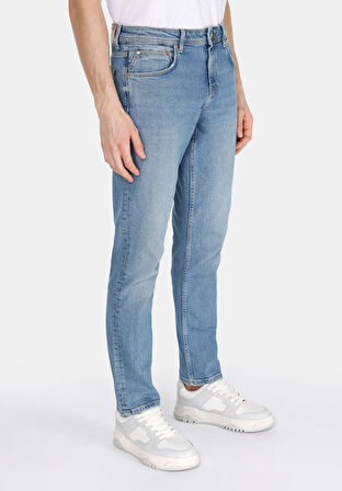 Straight Fit Düşük Bel Düz Paça Erkek Denim Jean Pantolon
