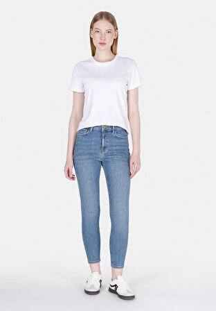 760 Dıana Skinny Fit   Kadın Mavi Jean Pantolon Cl1073500
