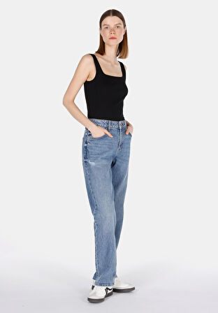 Slim Fit   Kadın Siyah Atlet Cl1073552