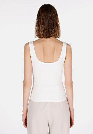 Slim Fit   Kadın Beyaz Atlet Cl1073552