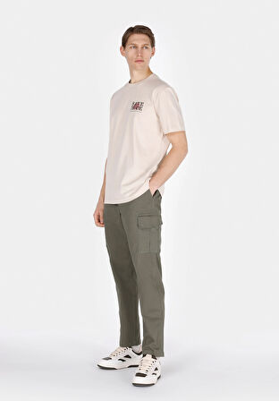Regular Fit Orta Bel Düz Paça Erkek Yeşil  Pantolon Cl1073572