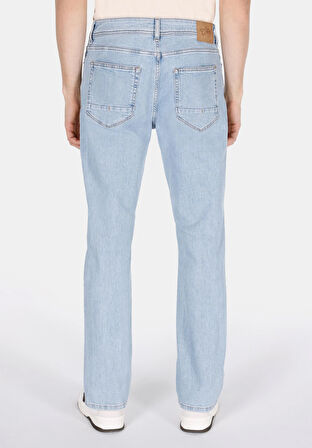 045 Davıd Regular Fit   Erkek Mavi Jean Pantolon Cl1073584