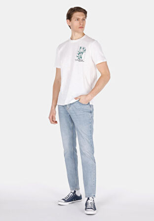 067 Jack Regular Fit Orta Bel Daralan Paça Erkek Mavi Jean Pantolon Cl1073585