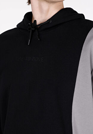 Regular Fit   Erkek Siyah Sweatshirt