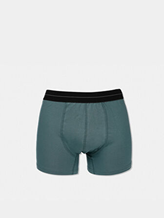 Modern Fit Baskılı Erkek Yeşil Boxer Cl1073735