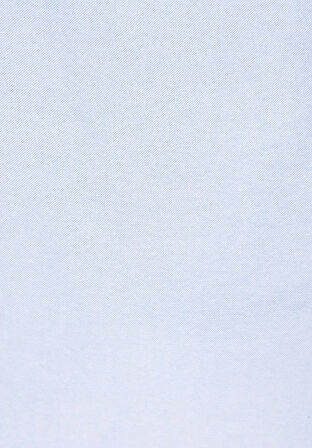 Regular Fit Shirt Neck Düz Erkek Mavi Kısa Kol Gömlek Cl1073847
