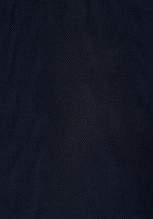 Regular Fit Polo Yaka Düz Erkek Lacivert Kısa Kol Tişört