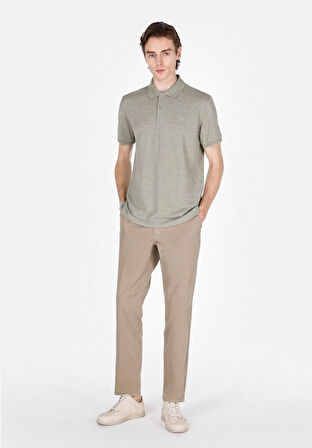 Regular Fit Polo Yaka Düz Erkek  Kısa Kol Tişört Cl1073960