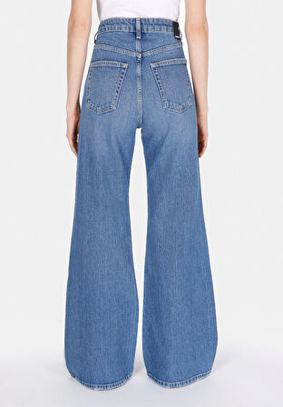 965 Arısa Regular Fit Yüksel Bel Geniş Paça Kadın Denim Jean Pantolon Cl1073988
