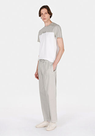 Relaxed Fit Orta Bel Bol Paça Erkek Yeşil  Pantolon