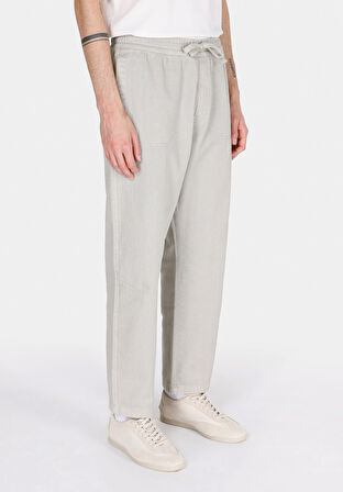 Relaxed Fit Orta Bel Bol Paça Erkek Yeşil  Pantolon