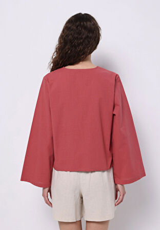 Regular Fit   Kadın Pembe  Gömlek