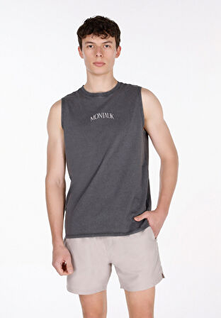 Regular Fit   Erkek Antrasit Atlet