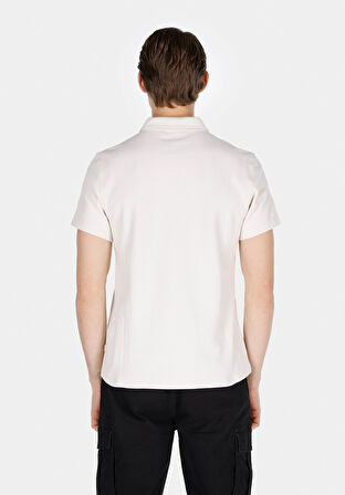 Regular Fit Polo Yaka Düz Erkek Taş Kısa Kol Tişört