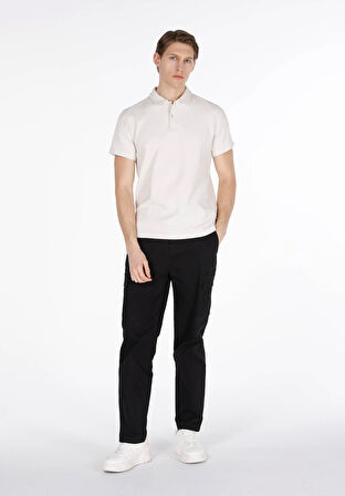 Regular Fit Polo Yaka Düz Erkek Taş Kısa Kol Tişört