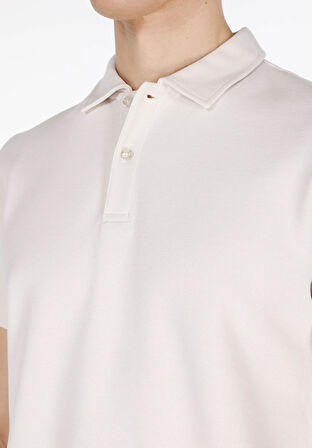 Regular Fit Polo Yaka Düz Erkek Taş Kısa Kol Tişört